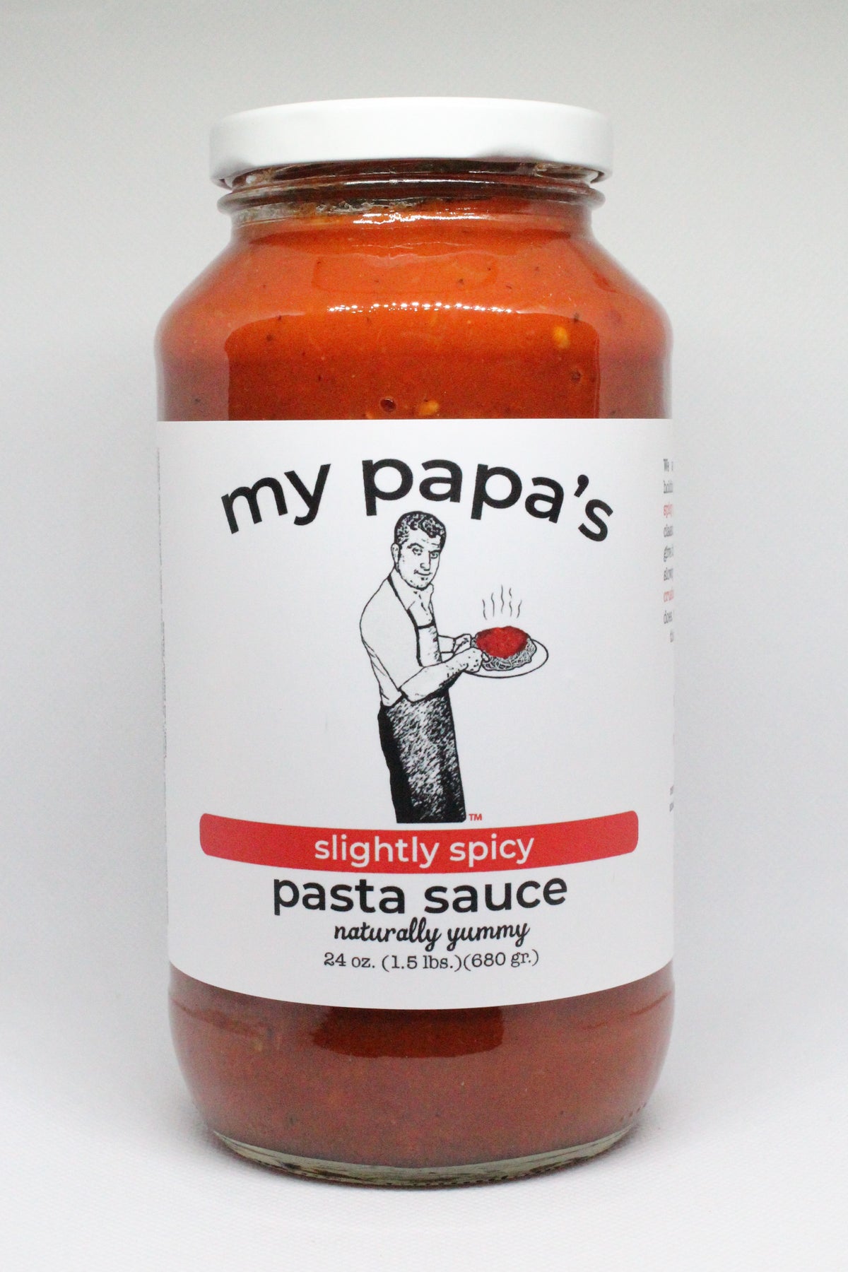 my papa's homemade slightly spicy pasta sauce (24oz) | My Papa's